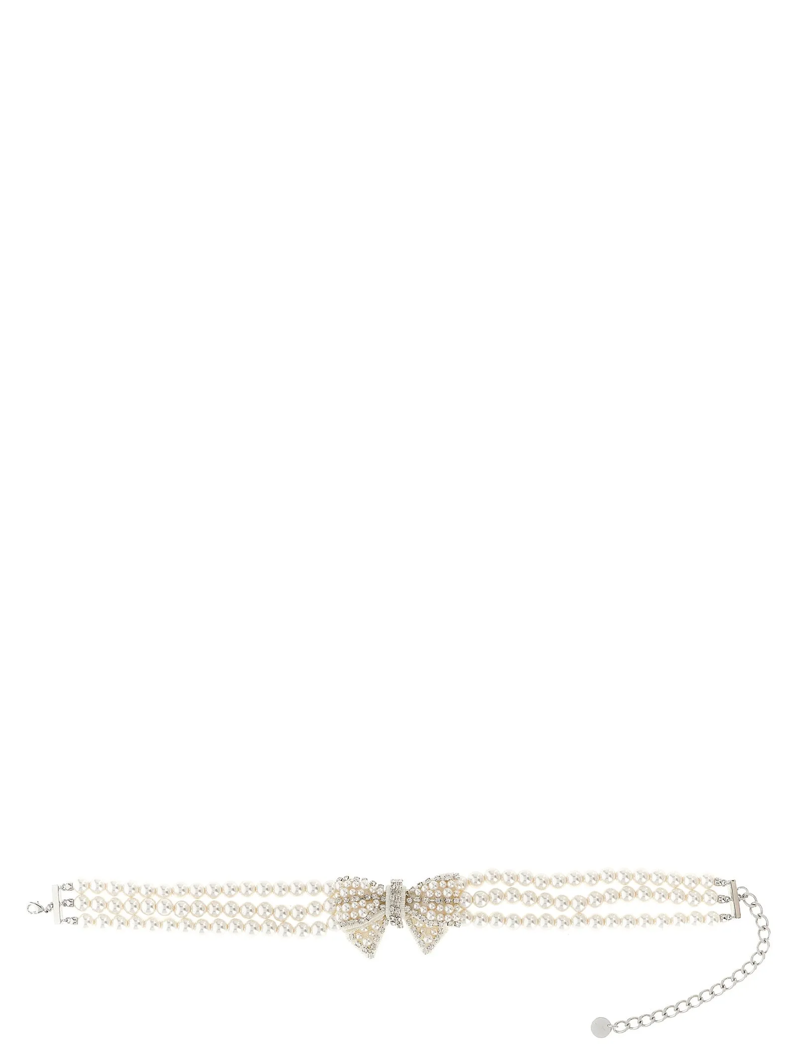 Pearl Satin Bow Jewelry White sold by Wanan Luxury
