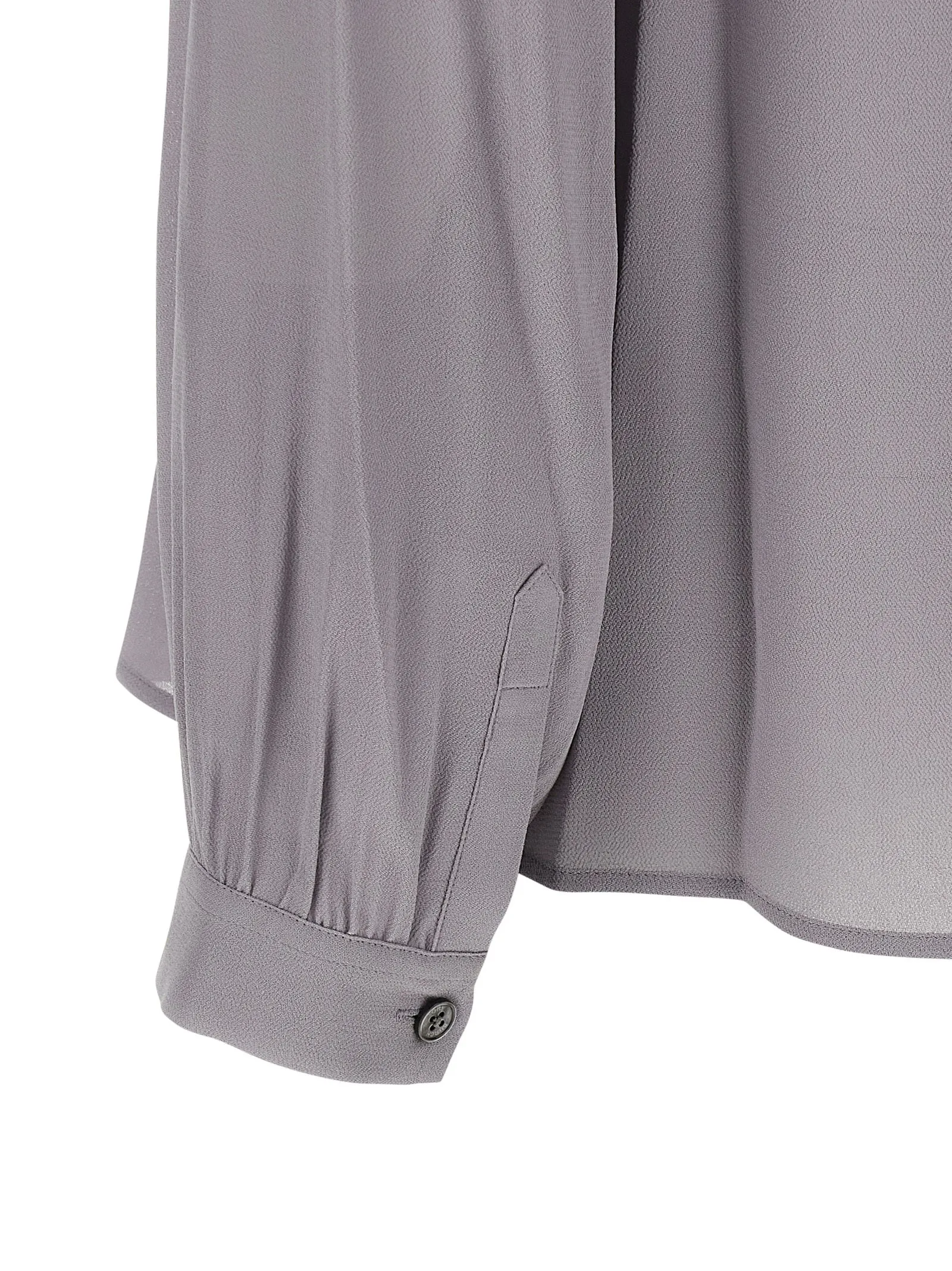 Georgette Bow Shirt And Blouse Gray sold by Wanan Luxury product image thumbnail 4
