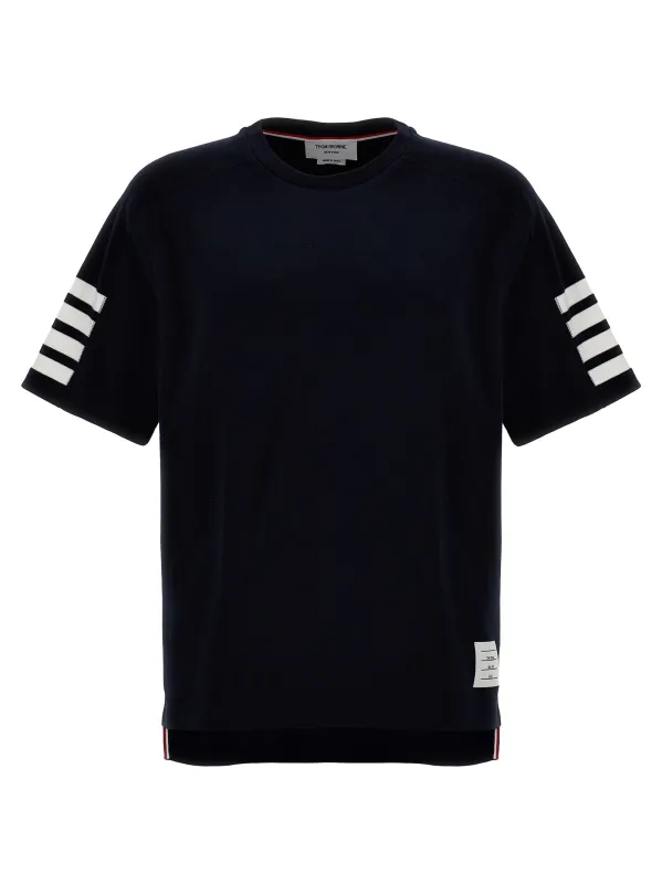 4 Bar T-Shirt Blue made by Thom Browne