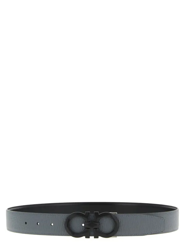 Gancini Belts Gray sold by Wanan Luxury