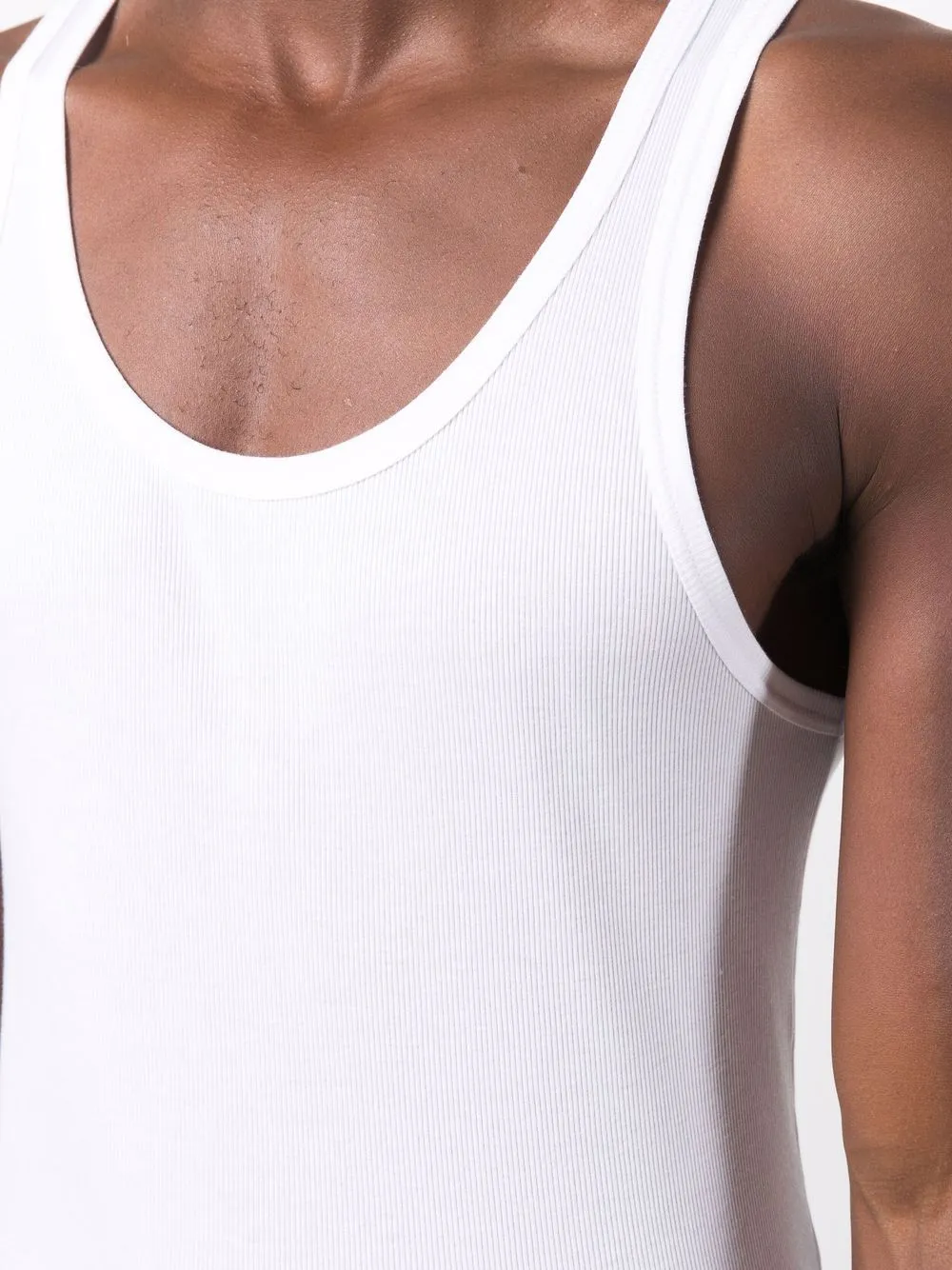 Cotton Blend Ribbed Tank Top sold by Wanan Luxury product image thumbnail 3