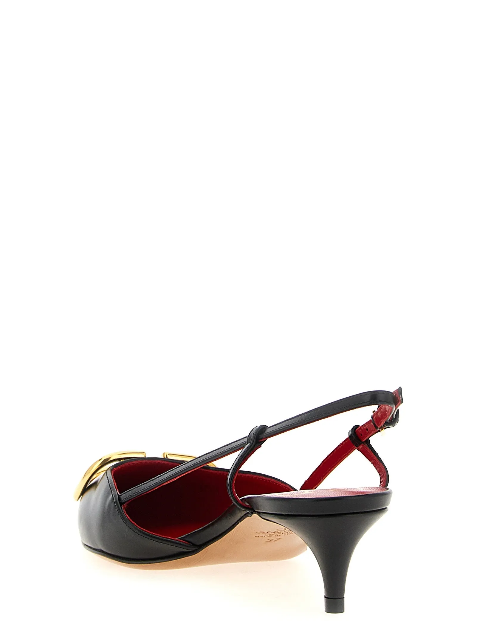 Slingback Valentino Garavani Vlogo Signature Pumps Black sold by Wanan Luxury product image thumbnail 3