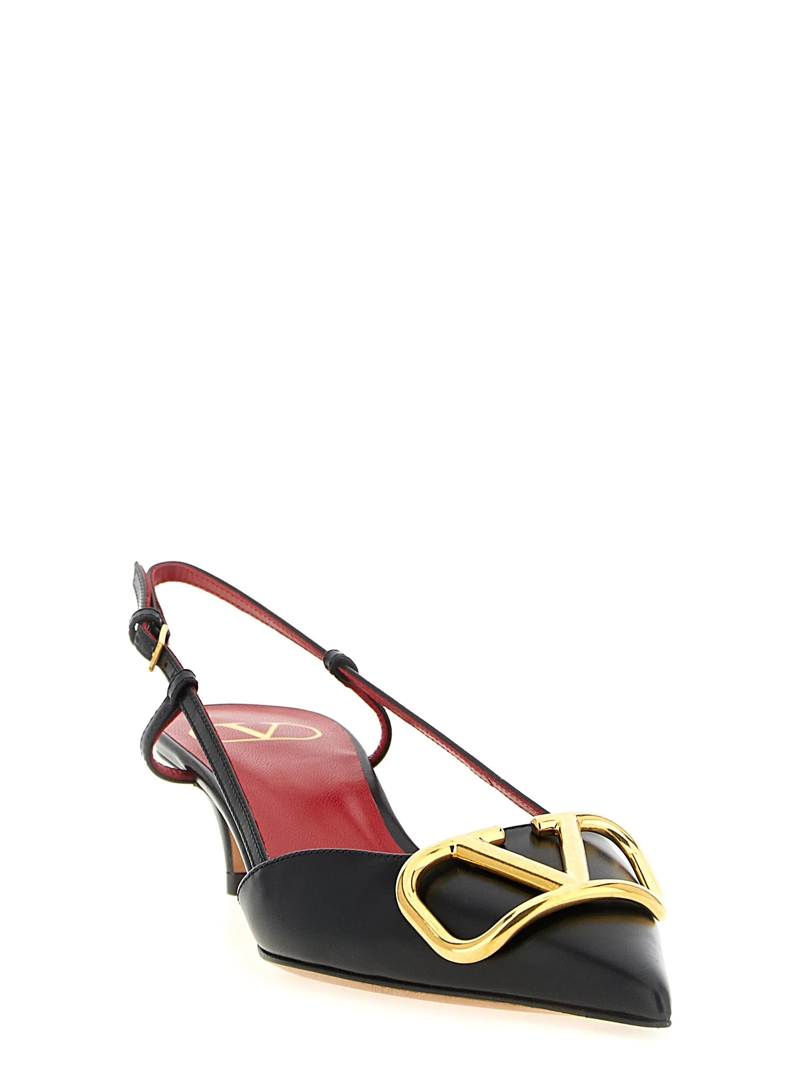 Slingback Valentino Garavani Vlogo Signature Pumps Black sold by Wanan Luxury product image thumbnail 2