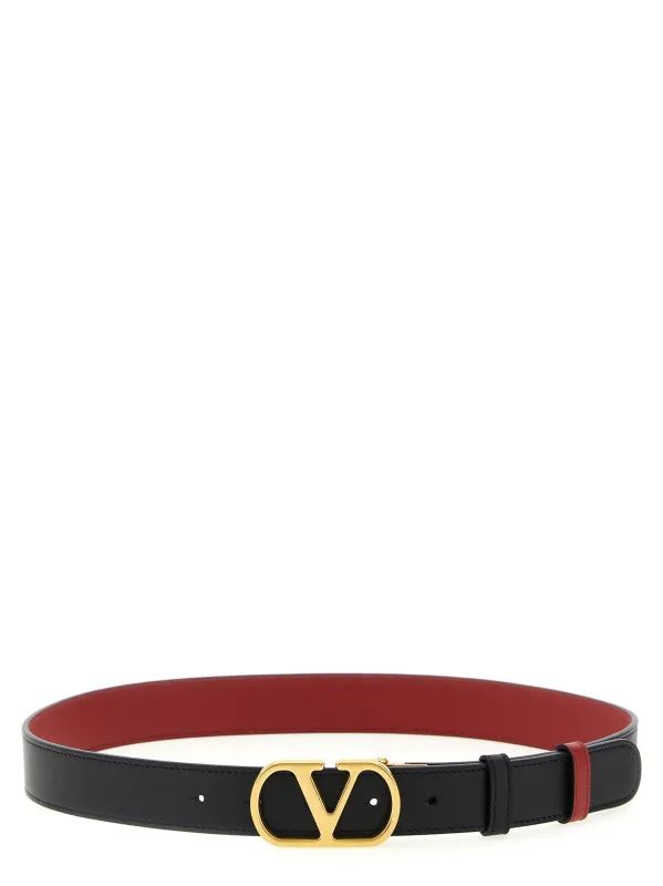 Valentino Garavani Vlogo Reversible Belt Belts Multicolor sold by Wanan Luxury