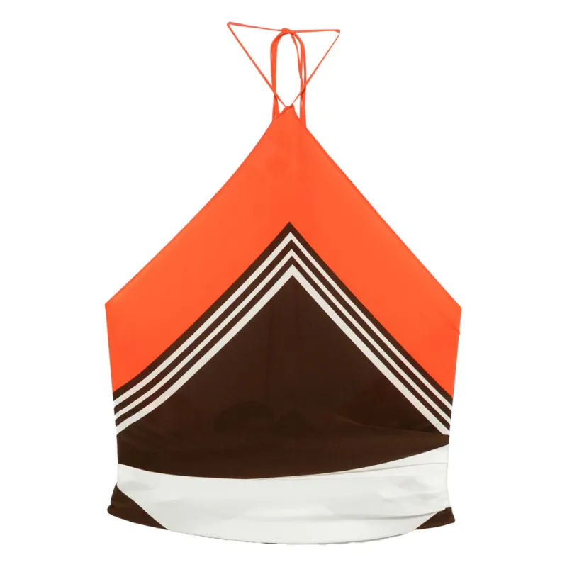 Scarves Orange, Brown sold by Wanan Luxury