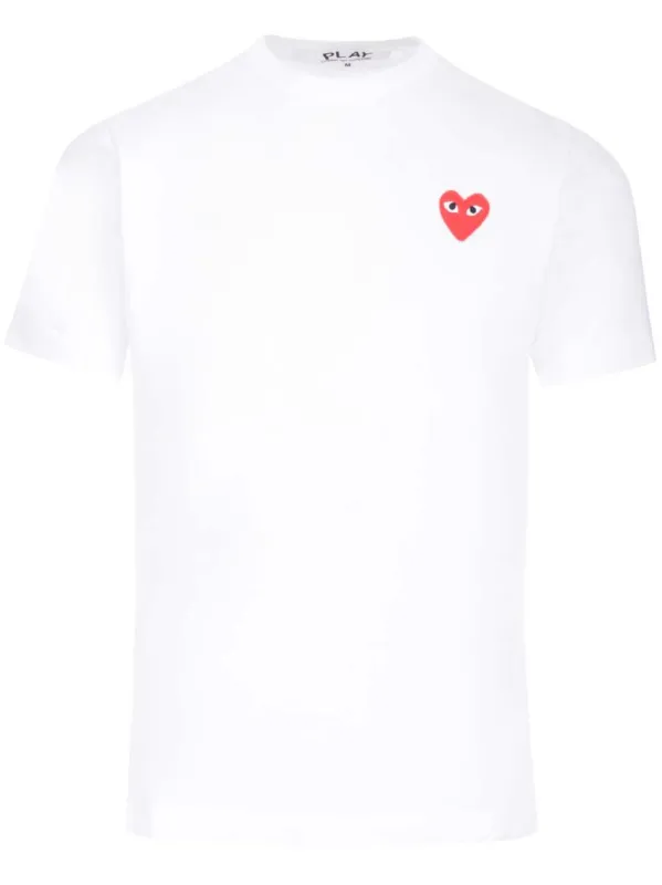 With Small Red Heart T-Shirt White sold by Wanan Luxury