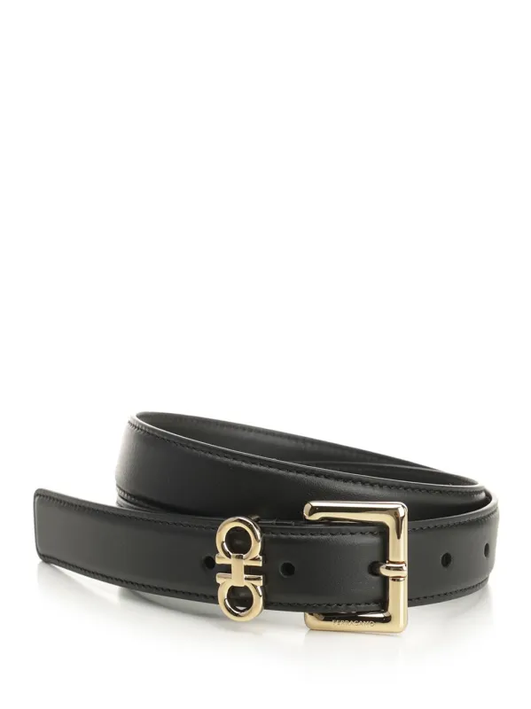 Gancini Belts Black sold by Wanan Luxury