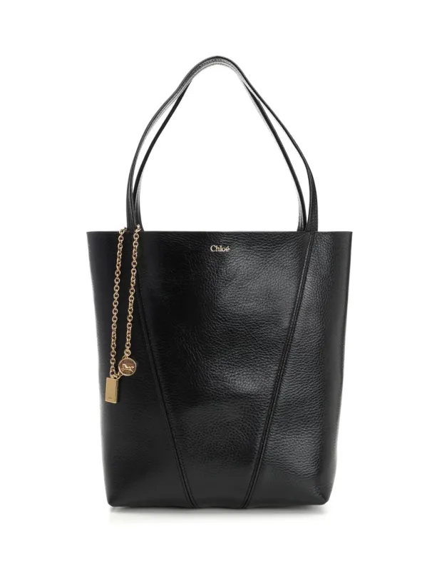 S811 - Chloé Spin Handbags Black sold by Wanan Luxury