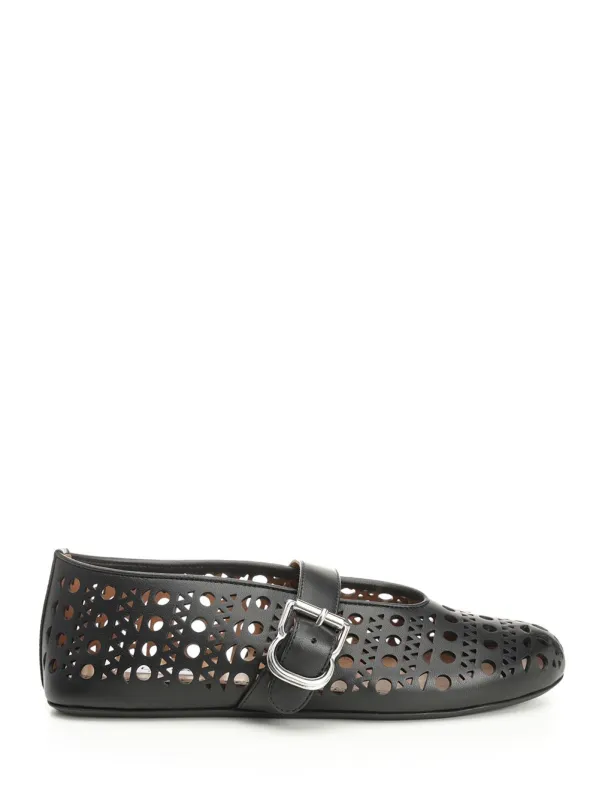 Ballet Flats Scarpe Basse Black made by Alaia