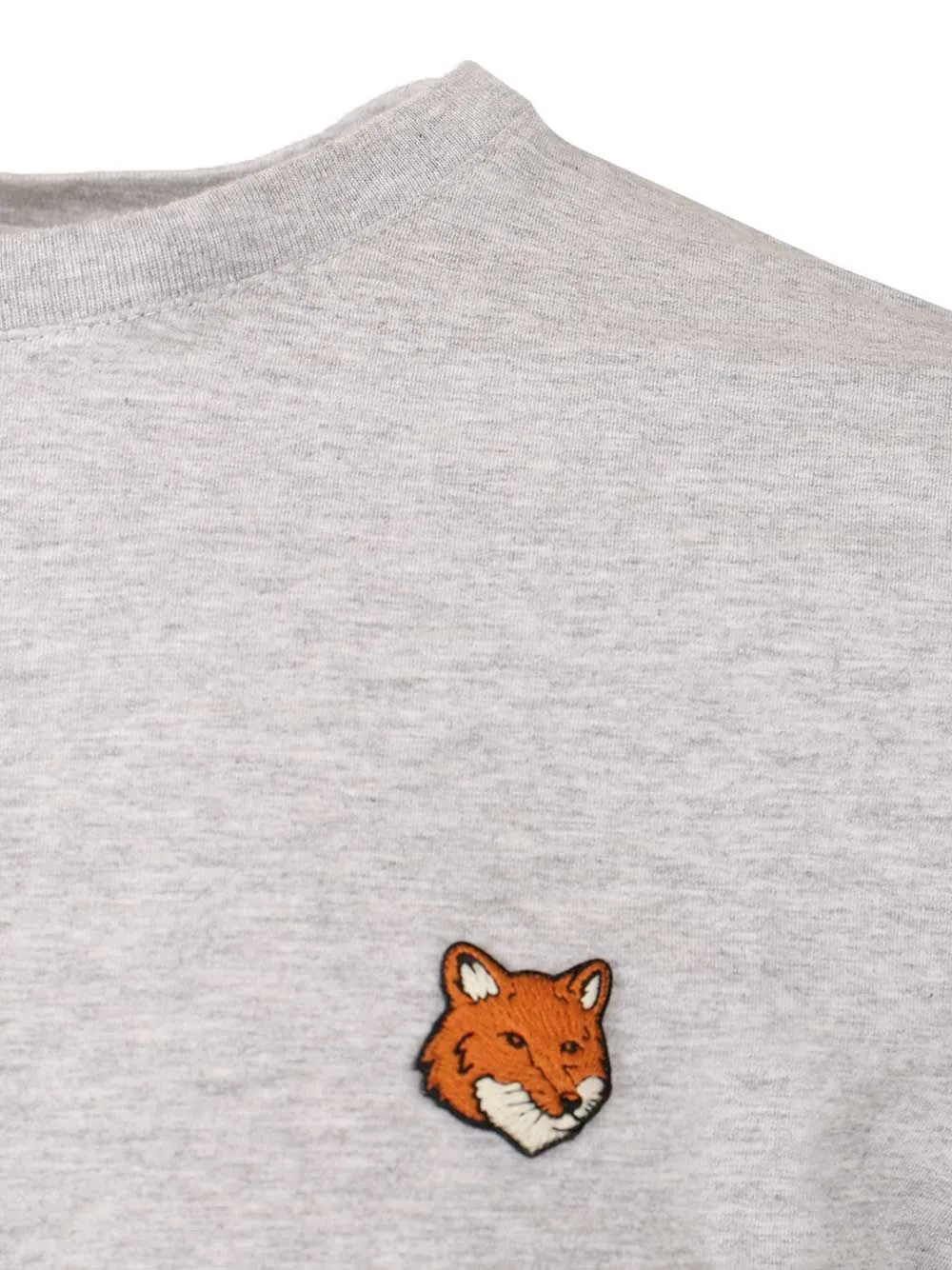 With Fox Head Embroidery T-Shirt Grey sold by Wanan Luxury product image thumbnail 3