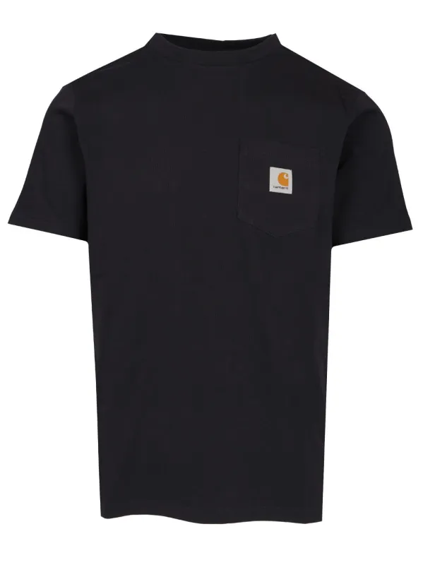 With Applied Pocket T-Shirt Blue made by Carhartt WIP
