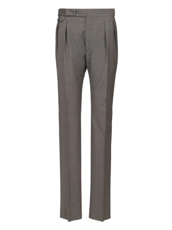 Prince Of Wales Trousers Grey sold by Wanan Luxury