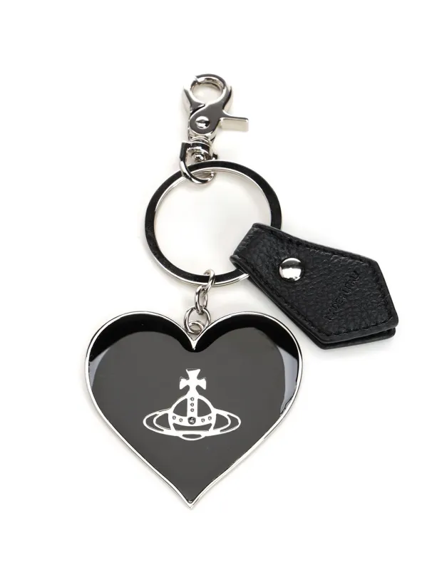 Mirror Heart Keychain Keyrings Black sold by Wanan Luxury