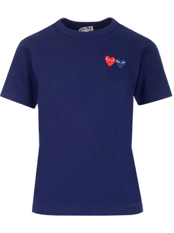 Multi Hearts T-Shirt Blue sold by Wanan Luxury