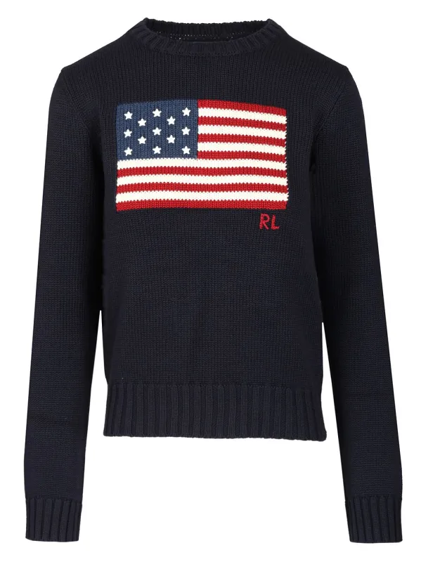Cable Knit Crew Neck Sweater Knitwear Blue sold by Wanan Luxury