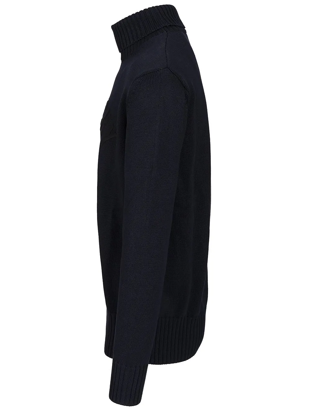 Cotton Turtleneck Sweater Knitwear Blue sold by Wanan Luxury product image thumbnail 3