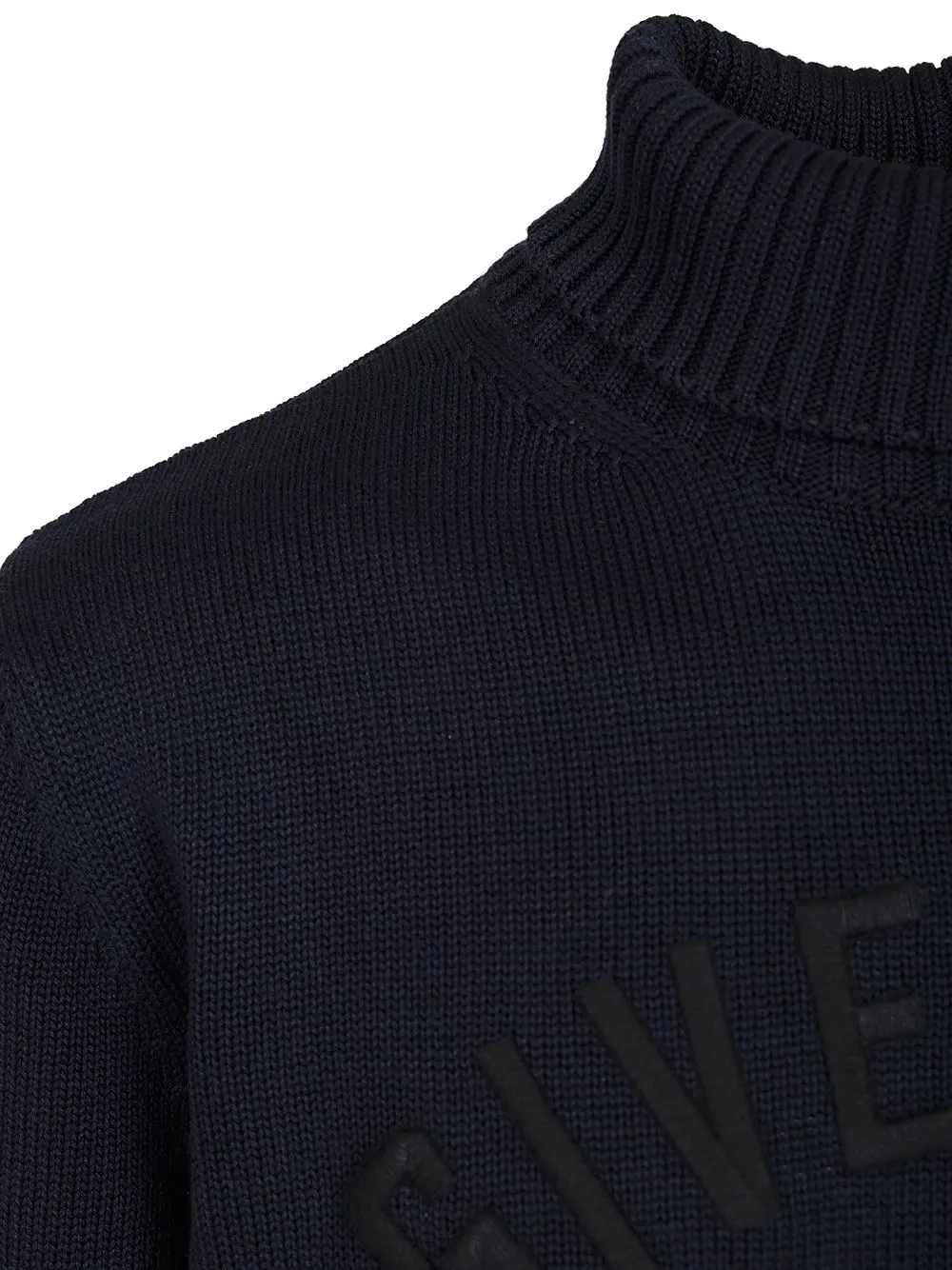 Cotton Turtleneck Sweater Knitwear Blue sold by Wanan Luxury product image thumbnail 5