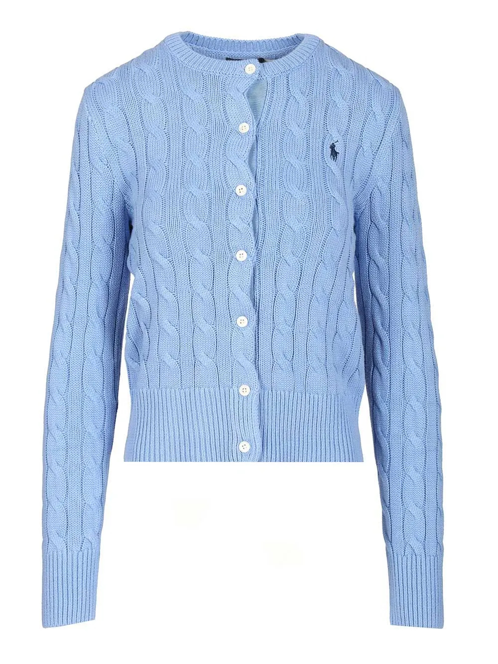 Cotton Cardigan By Polo Ralph Lauren Knitwear Light Blue sold by Wanan Luxury