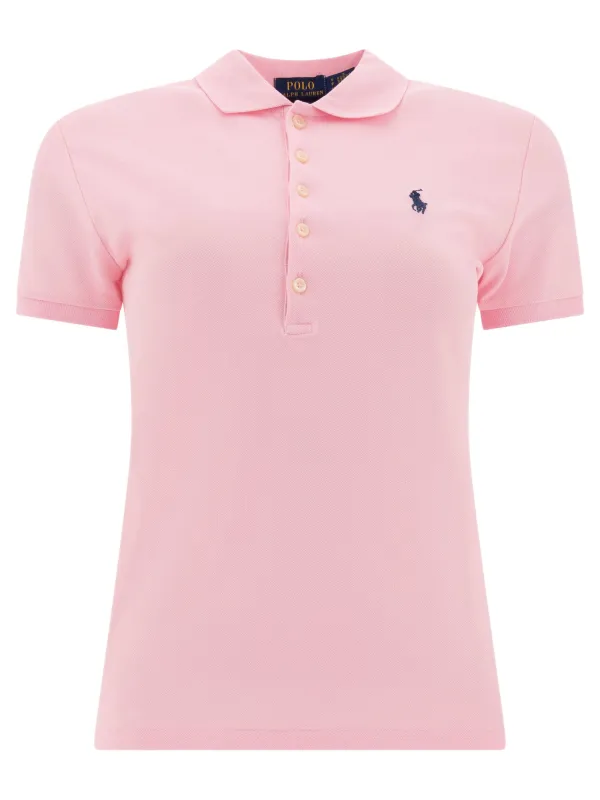 Cotton Logo Polo Shirt Polo Shirts Pink sold by Wanan Luxury