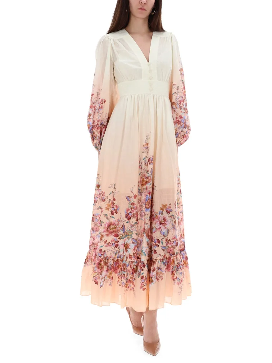 V-Neck Long Dress sold by Wanan Luxury product image thumbnail 2