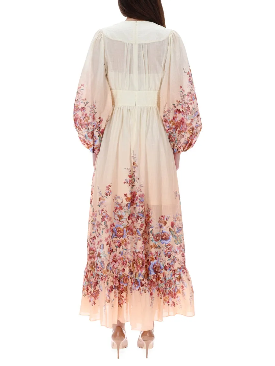 V-Neck Long Dress sold by Wanan Luxury product image thumbnail 4