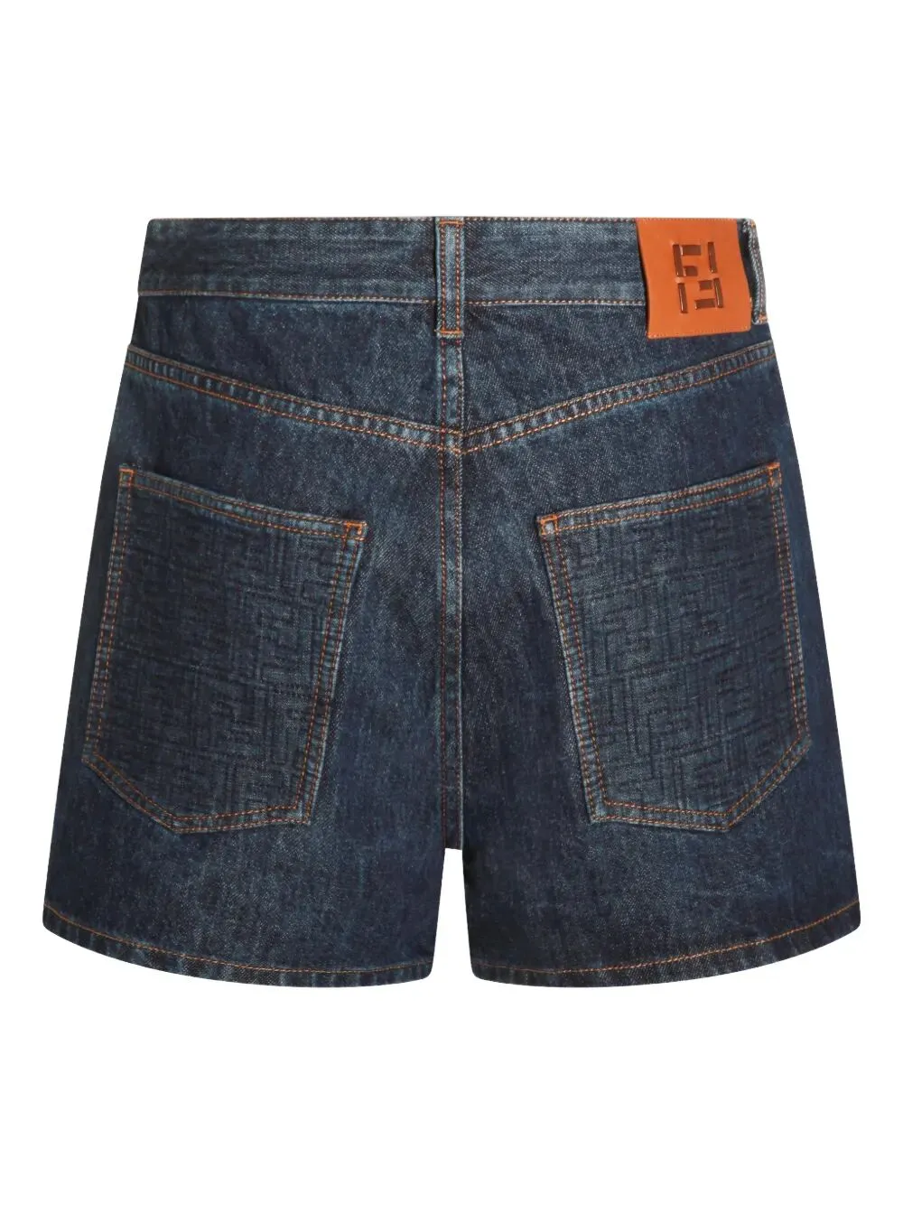 Flared Denim Shorts With Quilted Ff Motif sold by Wanan Luxury product image thumbnail 2