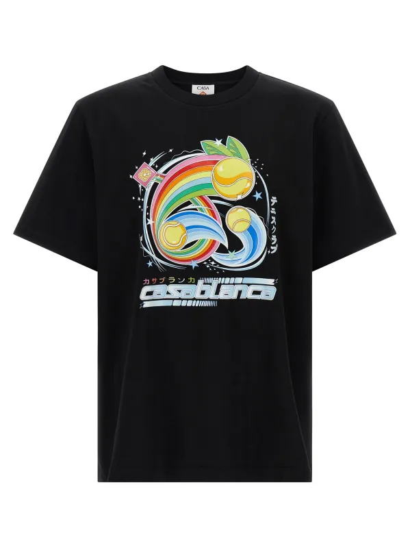 Manga Tennis Ball T-Shirt Black sold by Wanan Luxury