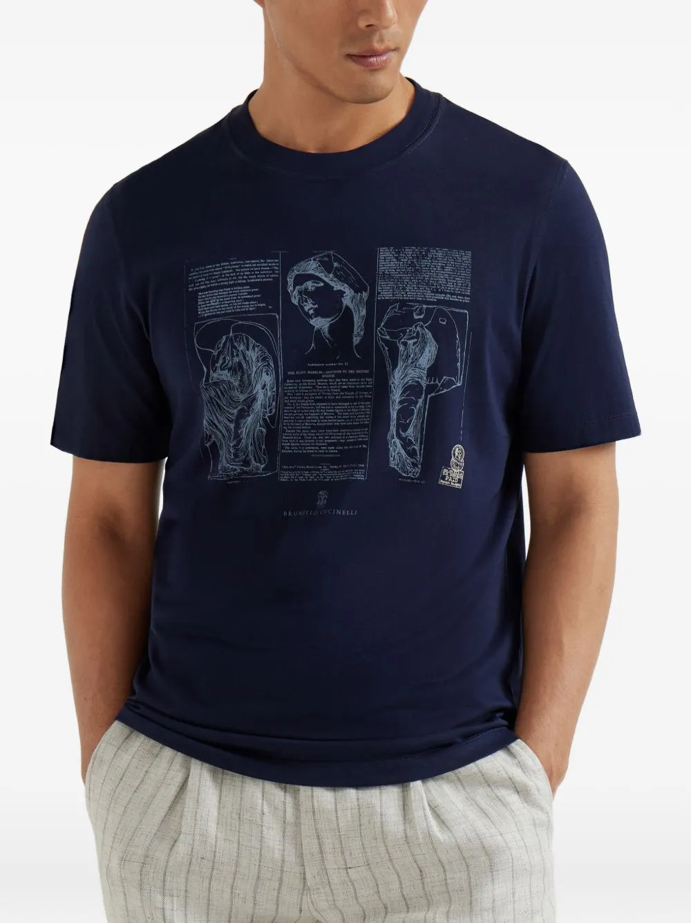 Printed Cotton T-Shirt sold by Wanan Luxury product image thumbnail 3