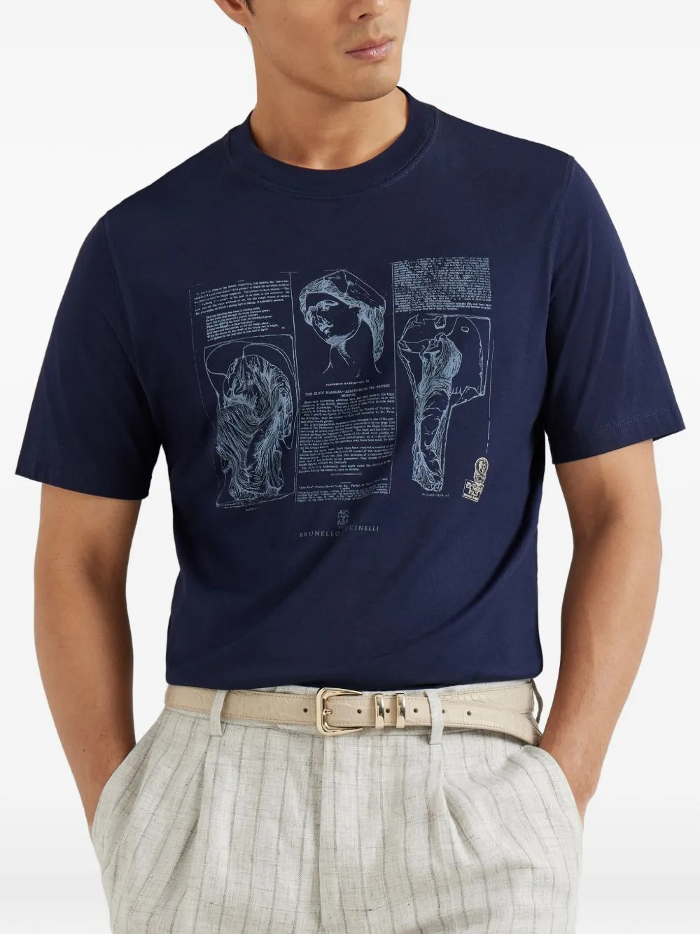 Printed Cotton T-Shirt sold by Wanan Luxury product image thumbnail 4