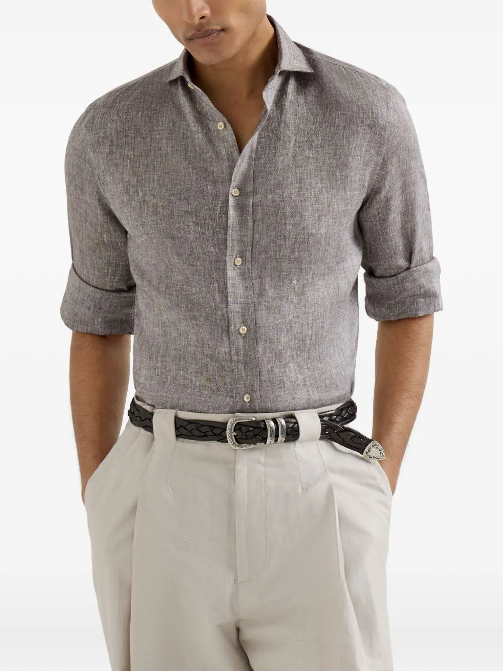 Linen Shirt sold by Wanan Luxury product image thumbnail 4