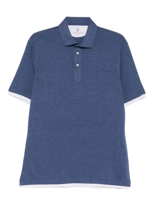 Silk And Cotton Polo Shirt sold by Wanan Luxury