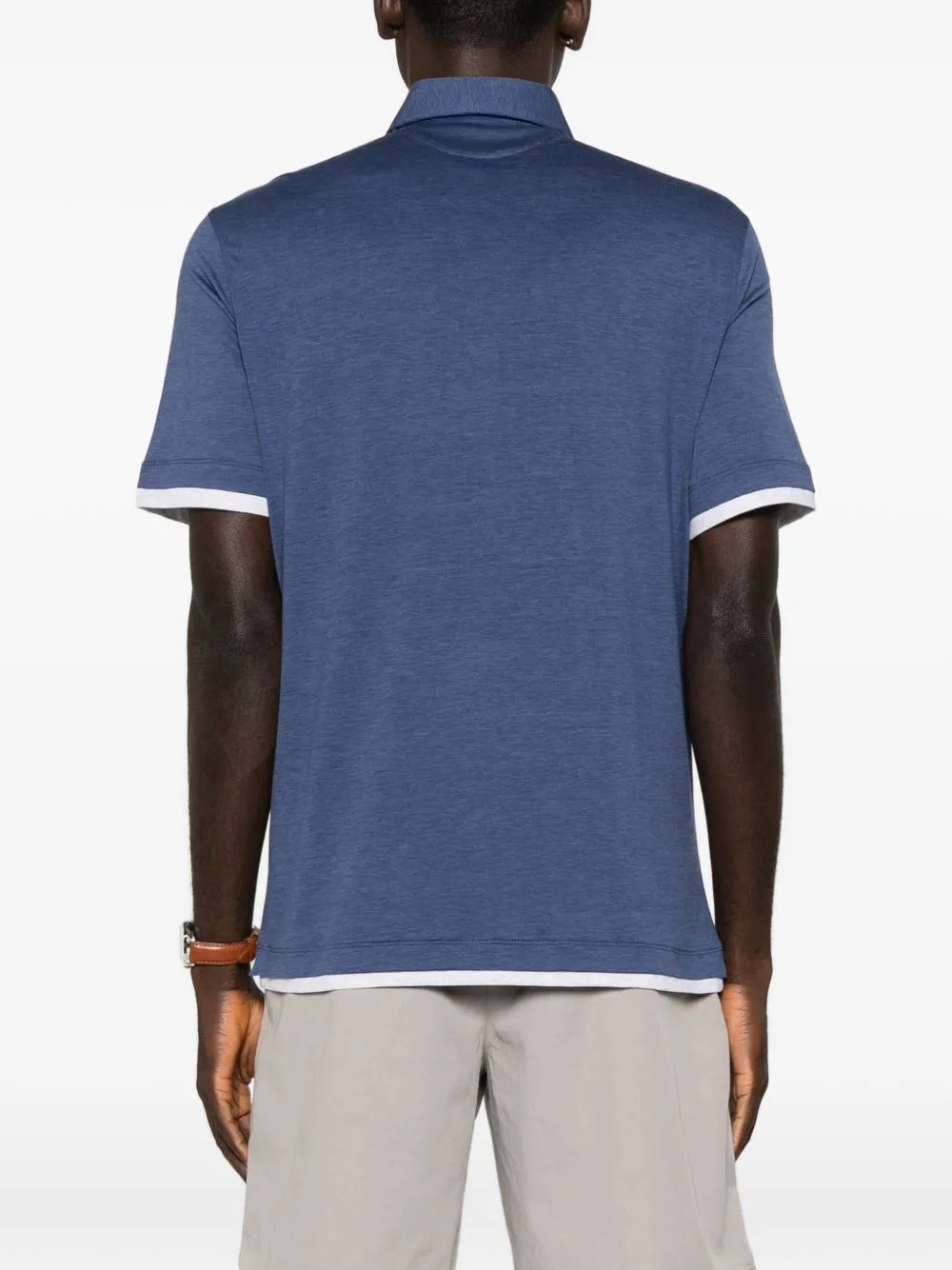 Silk And Cotton Polo Shirt sold by Wanan Luxury product image thumbnail 5