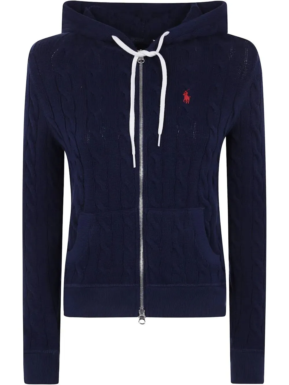 Cable-Knit Cotton Full-Zip Hoodie sold by Wanan Luxury