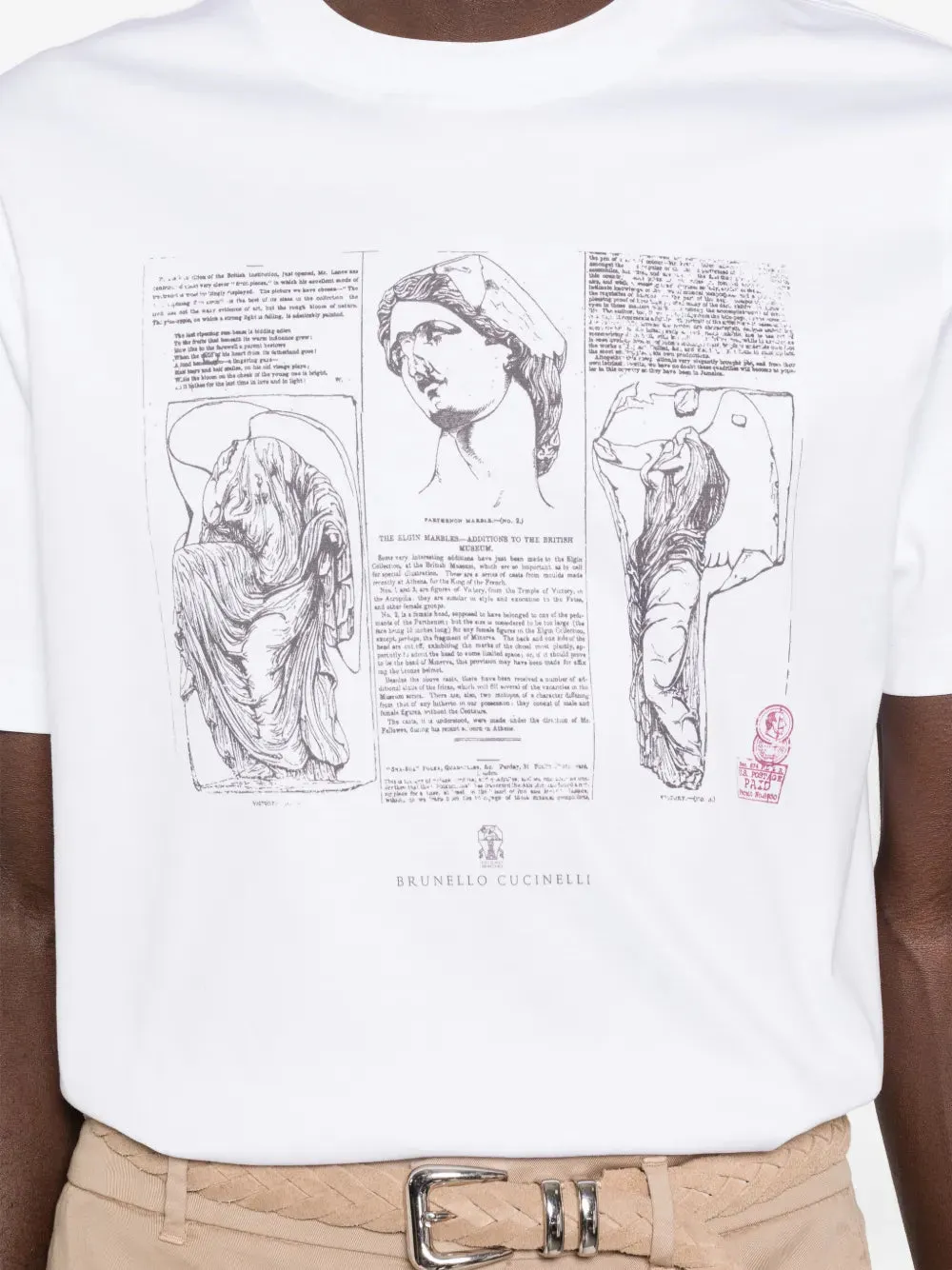 Crew-Neck T-Shirt With Graphic Print sold by Wanan Luxury product image thumbnail 5