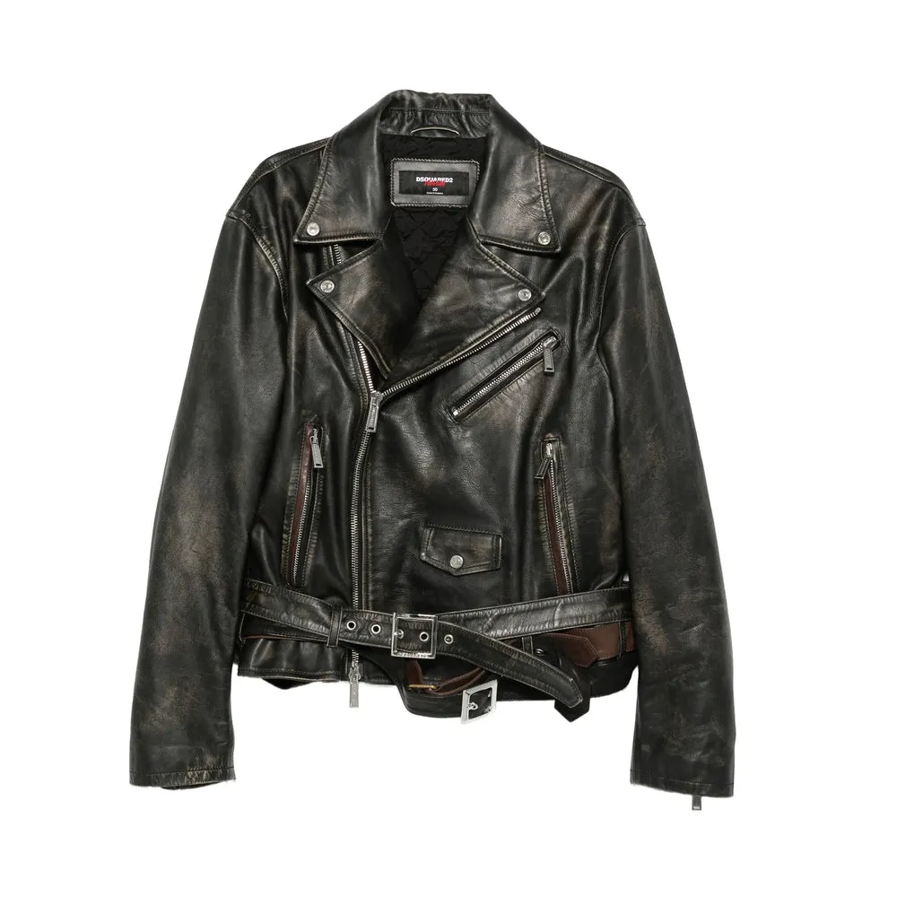 Leather Outerwears Black sold by Wanan Luxury