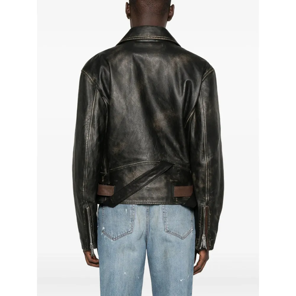 Leather Outerwears Black sold by Wanan Luxury product image thumbnail 5