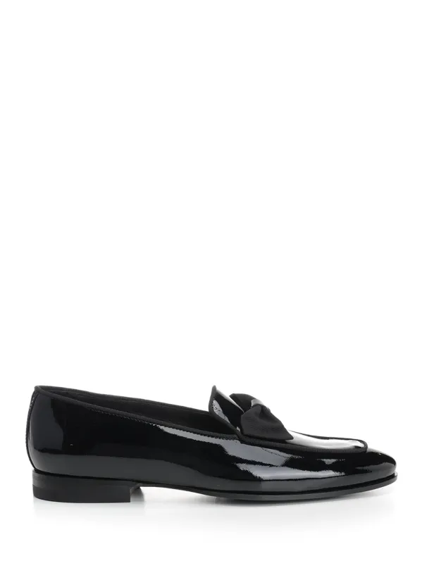 Patent Leather Moccasin Scarpe Basse Black sold by Wanan Luxury