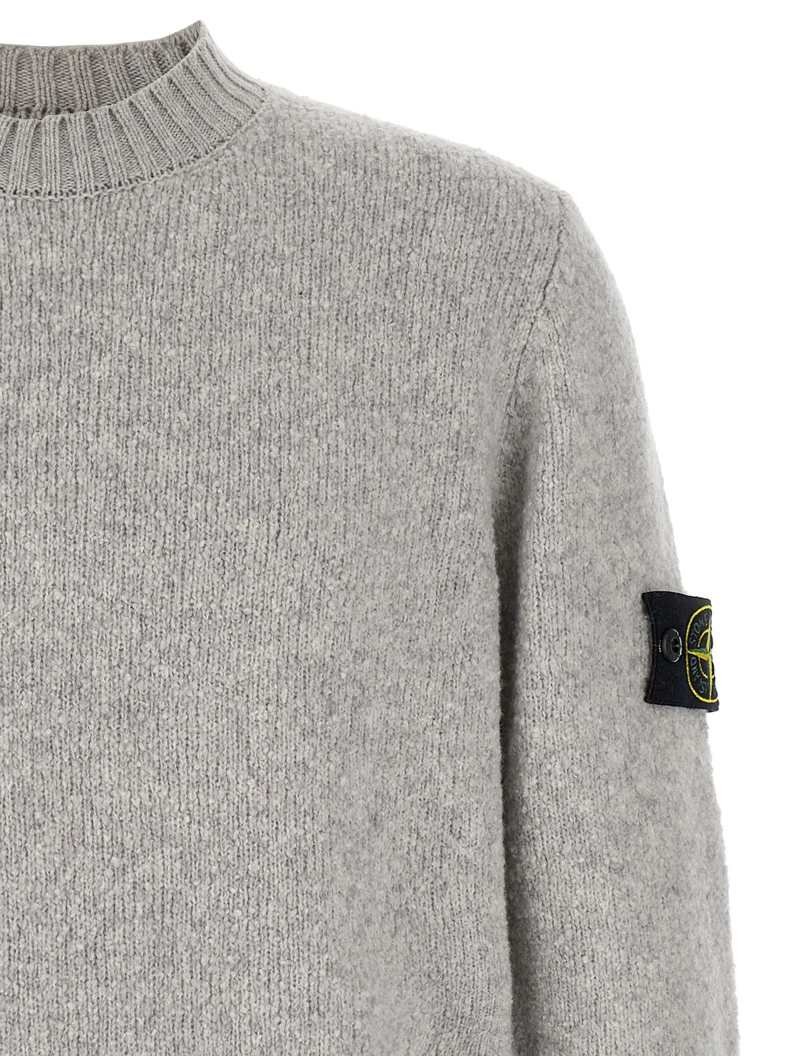 Bouclé Wool Sweater Sweaters And Cardigans Gray sold by Wanan Luxury product image thumbnail 3
