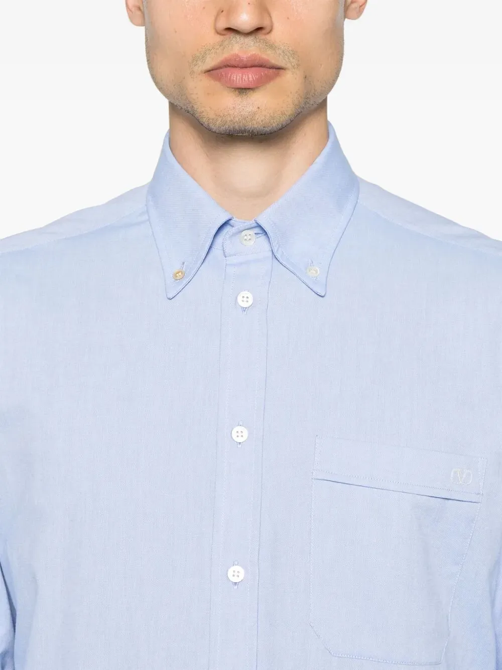 Cotton Oxford Shirt With Vlogo Embroidery sold by Wanan Luxury product image thumbnail 5