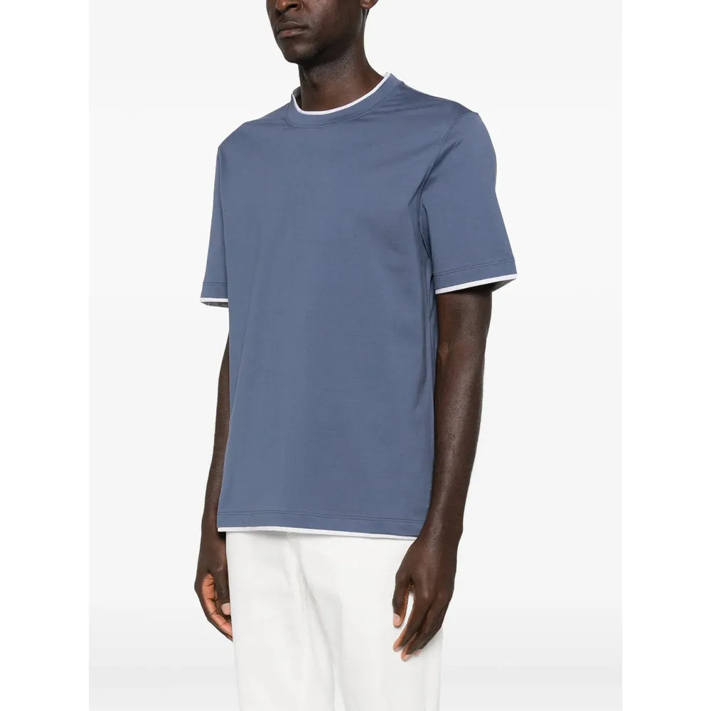 T Shirts Blue sold by Wanan Luxury product image thumbnail 3
