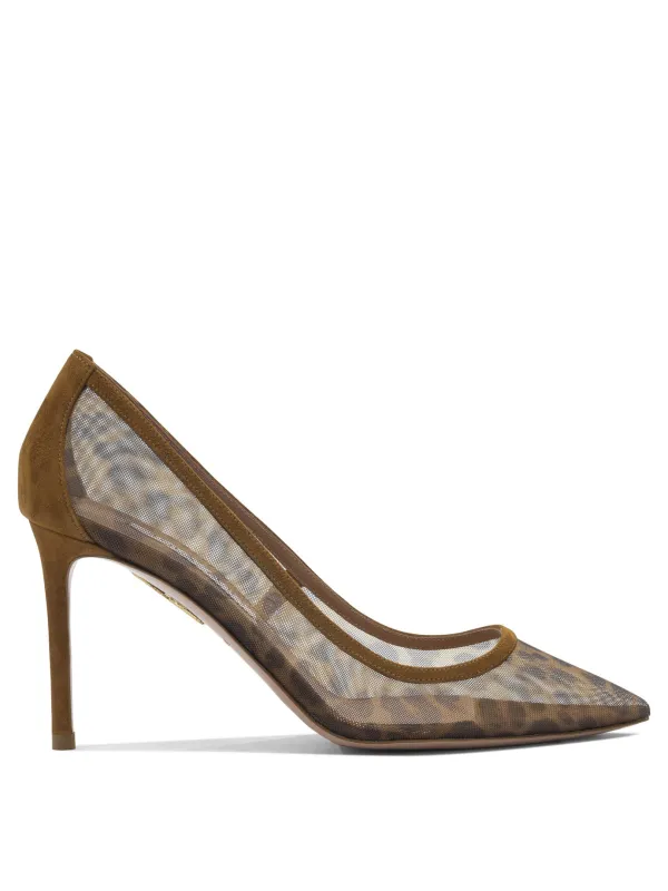 Animal Print Pumps 85mm Heeled Shoes Brown sold by Wanan Luxury