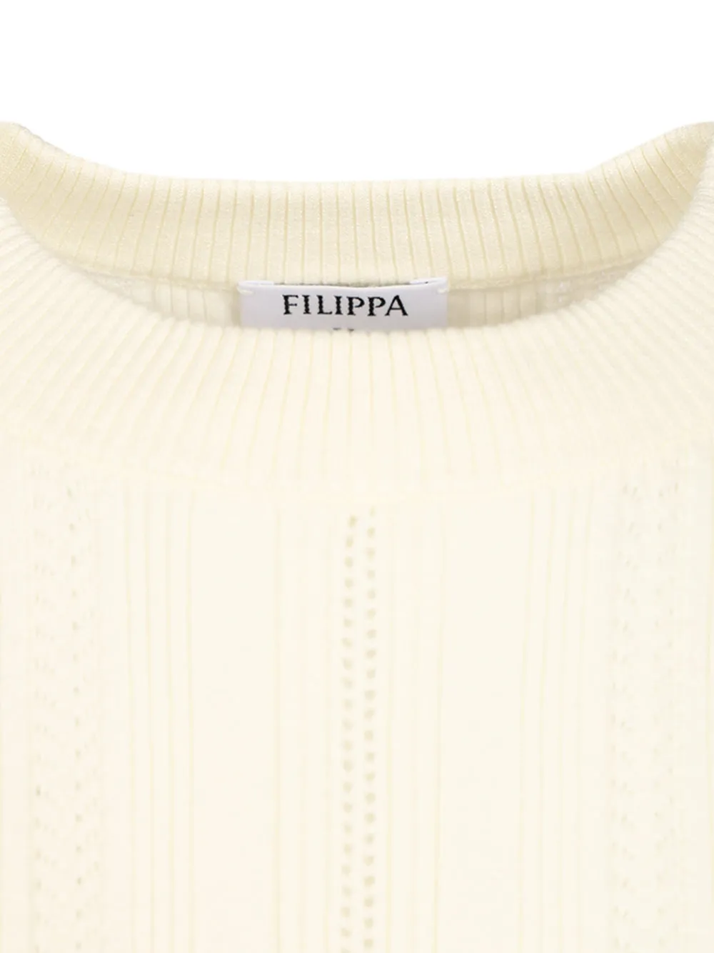 Braid Knit T-Shirt White sold by Wanan Luxury product image thumbnail 3