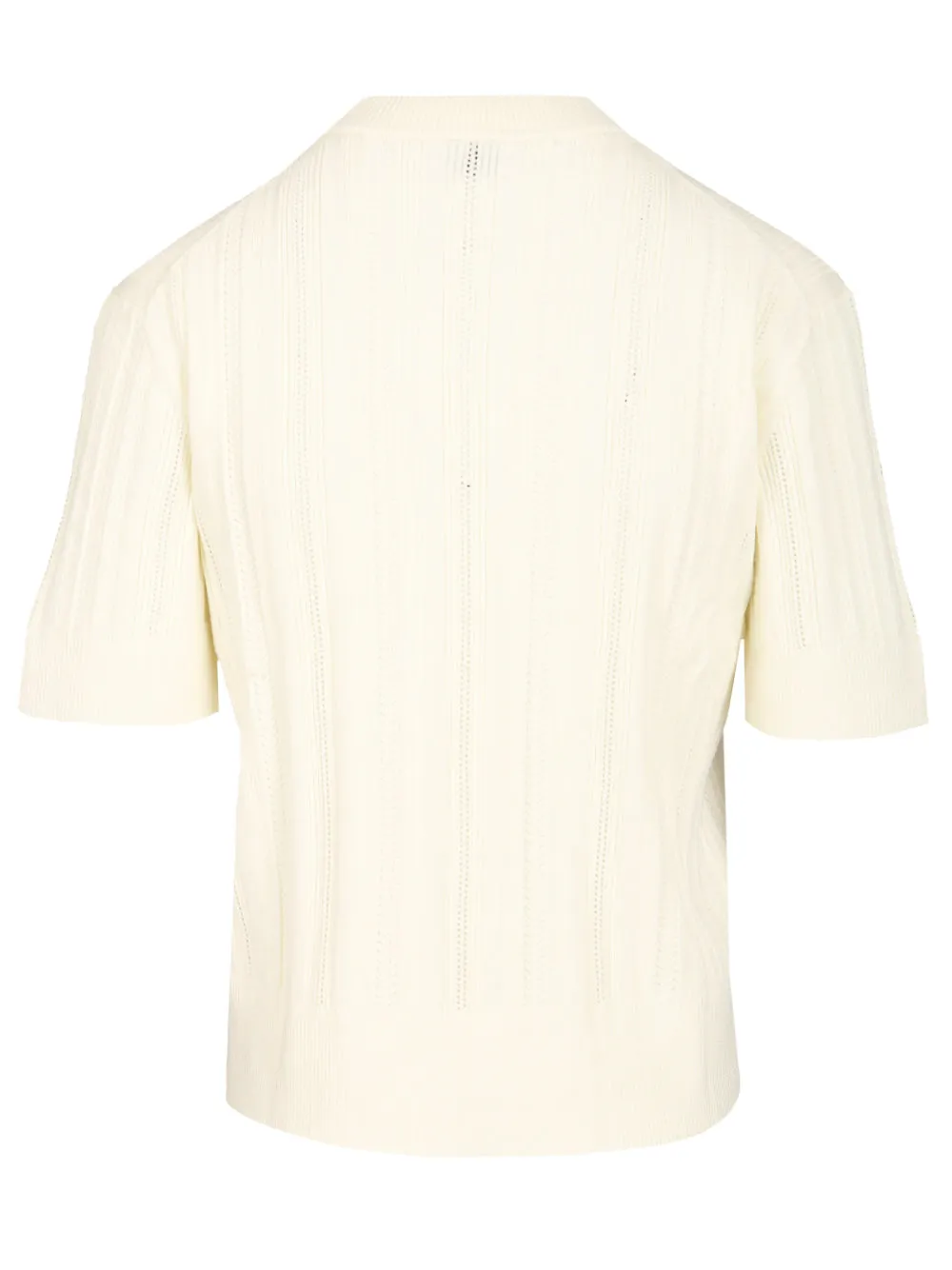 Braid Knit T-Shirt White sold by Wanan Luxury product image thumbnail 2