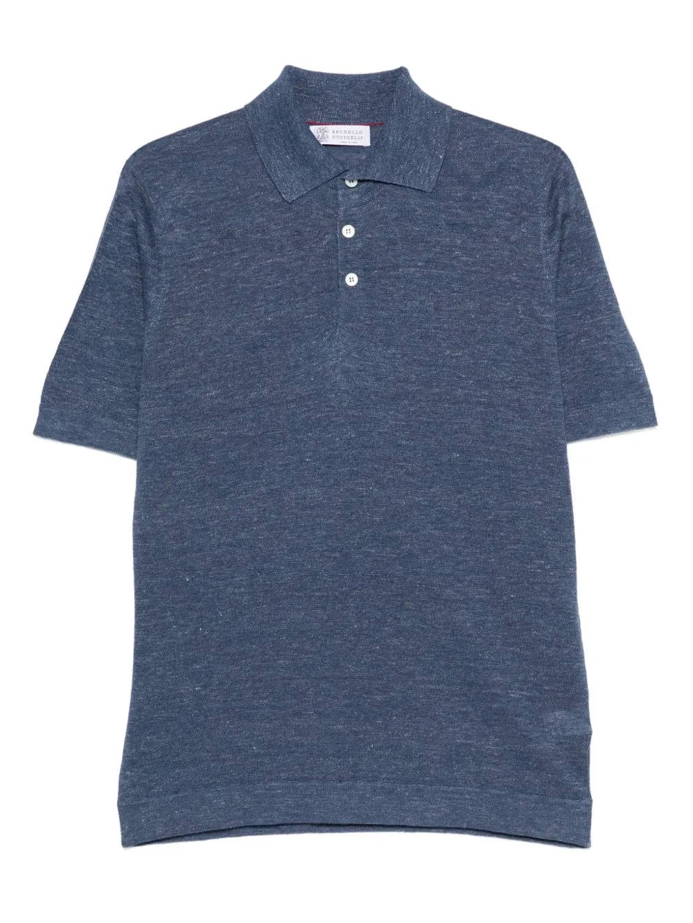 Linen And Cotton Blend Polo Shirt sold by Wanan Luxury