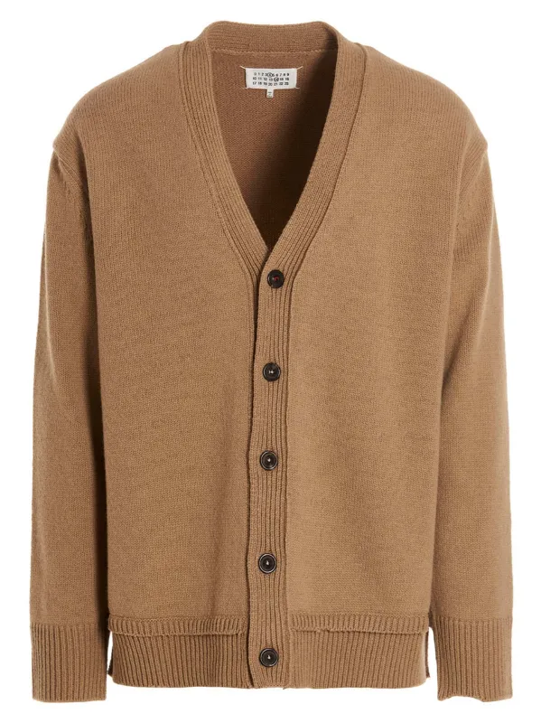 Wool Cardigan Sweaters And Cardigans Beige sold by Wanan Luxury