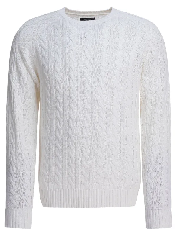 Linen And Cotton Sweater Knitwear White sold by Wanan Luxury