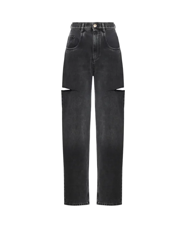 Black Denim Trousers sold by Wanan Luxury