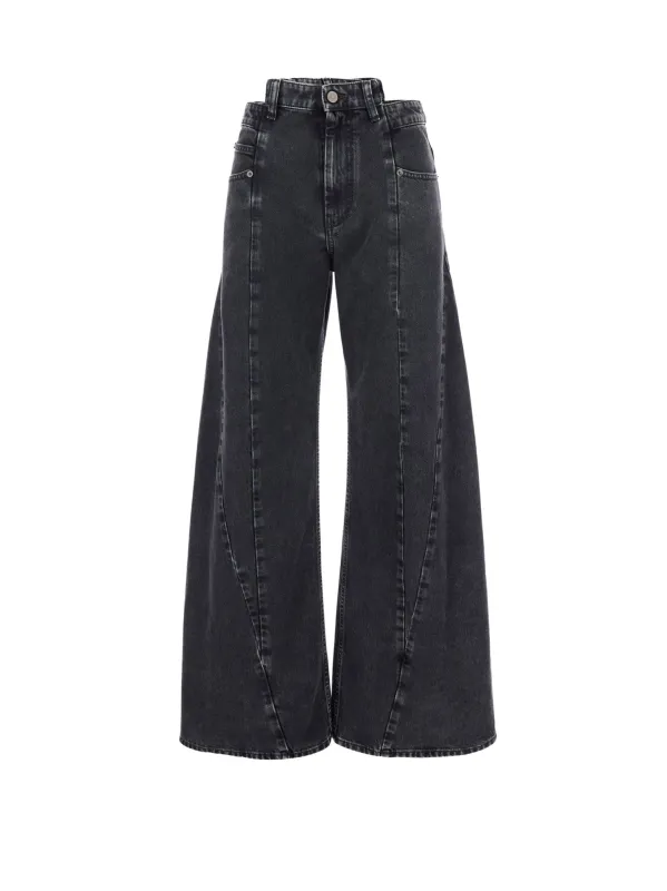 Black Denim Trousers sold by Wanan Luxury