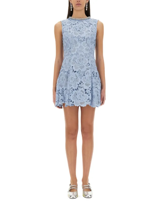 Floral Lace Mini Dress sold by Wanan Luxury