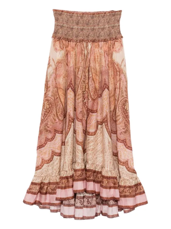 Wanderlust Silk Maxi Skirt made by Zimmermann